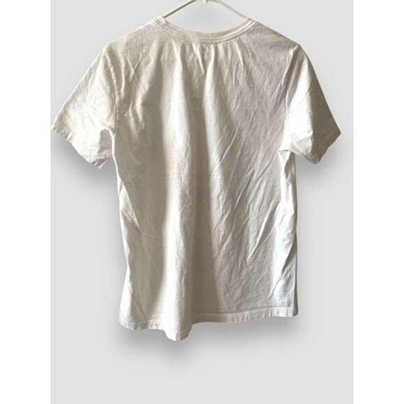 Nike Air T-Shirt Mens Medium white Neon Spellout Swoosh Graphic Tee Retro - Picture 4 of 6